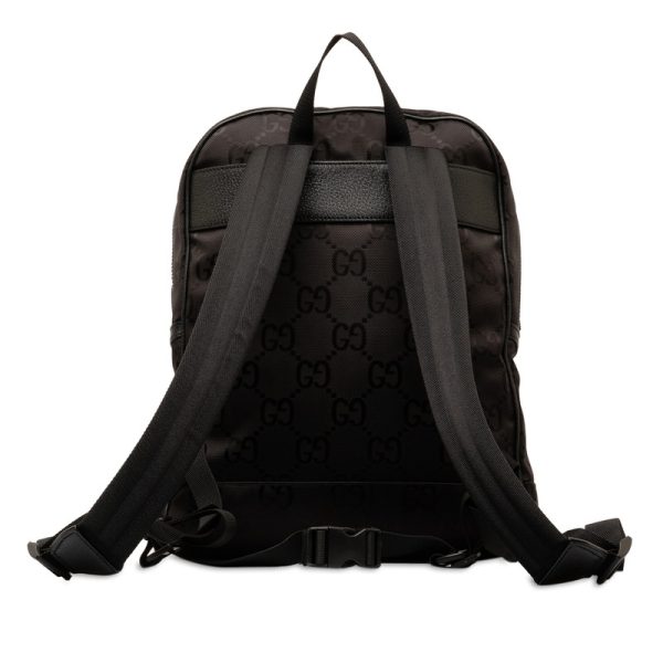 36ipus8ljlz0cffd 3 Gucci GG Nylon Rucksack Backpack Black Nylon Leather