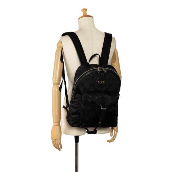 36ipus8ljlz0cffd 9 Gucci GG Nylon Rucksack Backpack Black Nylon Leather