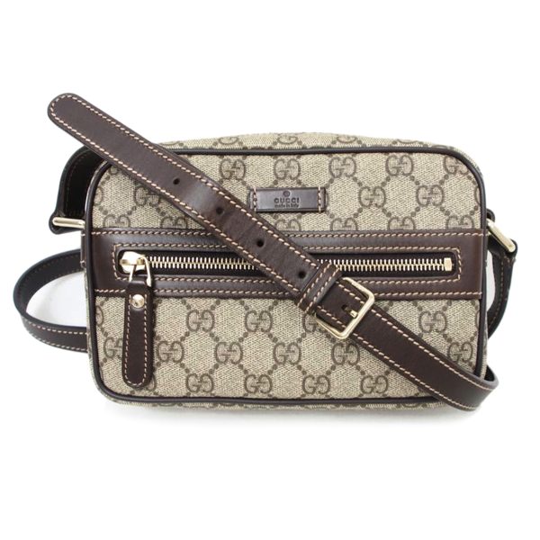 37018 1 Gucci GG Supreme Shoulder Bag Beige