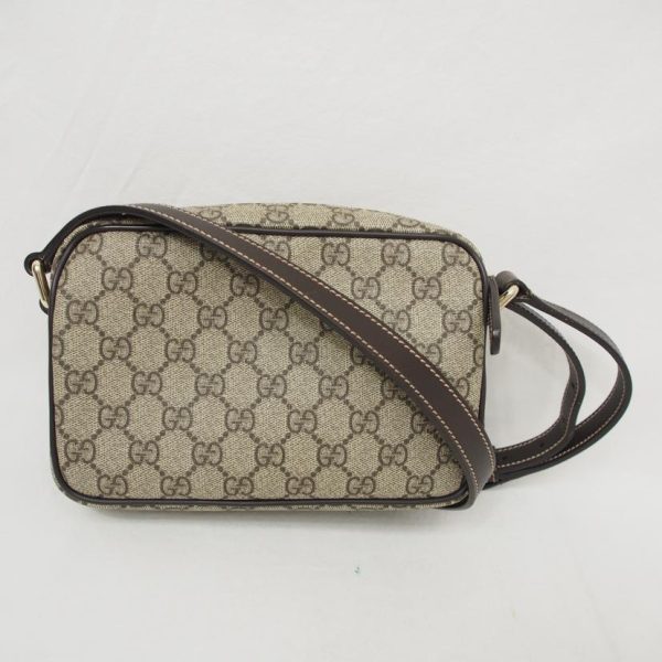 37018 2 Gucci GG Supreme Shoulder Bag Beige