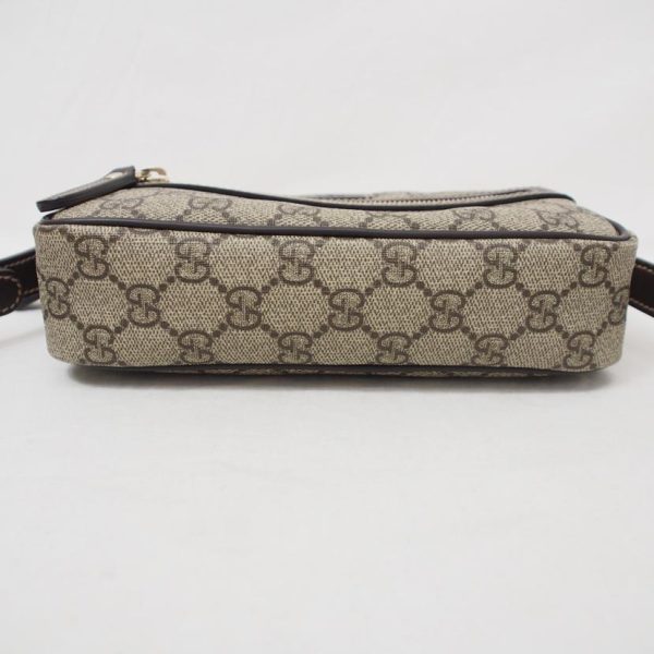 37018 4 Gucci GG Supreme Shoulder Bag Beige