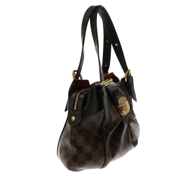 37027365 2 Louis Vuitton Sistine Canvas Damier Shoulder Bag Ebene