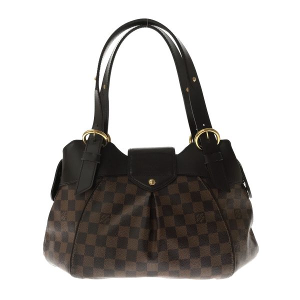 37027365 3 Louis Vuitton Sistine Canvas Damier Shoulder Bag Ebene