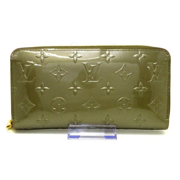 37030292 1 Louis Vuitton Zippy Leather Patent Long Wallet Champagne