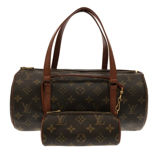 37032868 1 Louis Vuitton Old Papillon Canvas Monogram Handbag Brown