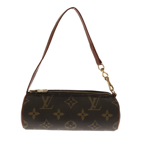 37032868 10 Louis Vuitton Old Papillon Canvas Monogram Handbag Brown