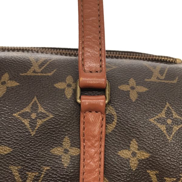 37032868 11 Louis Vuitton Old Papillon Canvas Monogram Handbag Brown