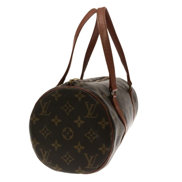 37032868 2 Louis Vuitton Old Papillon Canvas Monogram Handbag Brown