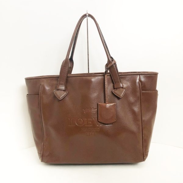 37041190 1 Loewe Heritage Tote Bag Leather Brown