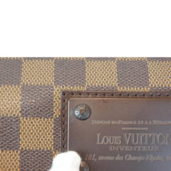 37047 10 Louis Vuitton Brooklyn PM Damier Ebene Messenger Bag Brown