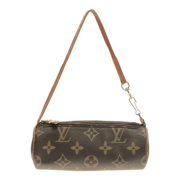 37050420 12 Louis Vuitton Old Papillon Canvas Monogram Handbag Brown