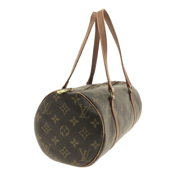 37050420 2 Louis Vuitton Old Papillon Canvas Monogram Handbag Brown