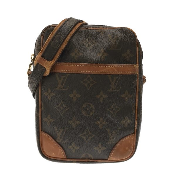 37058627 1 Louis Vuitton Danube Canvas Monogram Shoulder Bag Brown