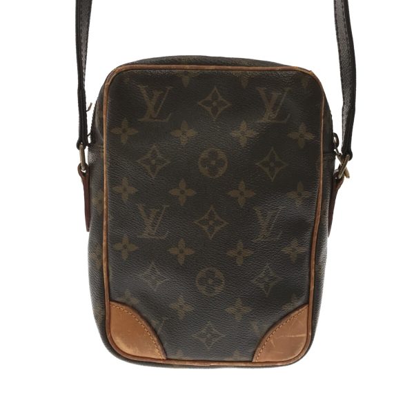 37058627 3 Louis Vuitton Danube Canvas Monogram Shoulder Bag Brown