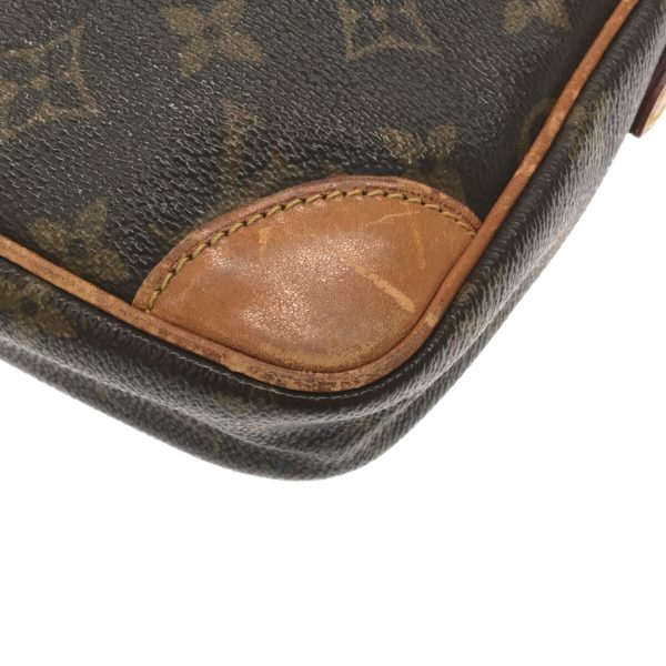 37058627 5 Louis Vuitton Danube Canvas Monogram Shoulder Bag Brown