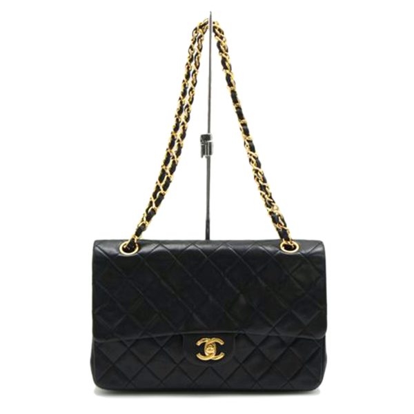 37064 1 Chanel Matelasse Chain Shoulder Bag Black