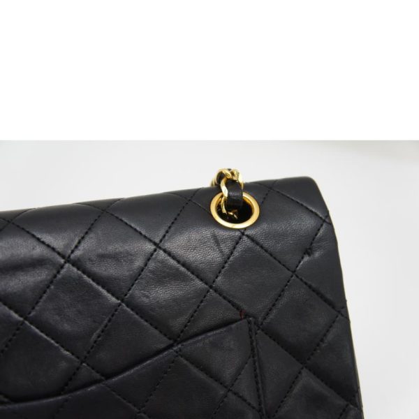 37064 11 Chanel Matelasse Chain Shoulder Bag Black