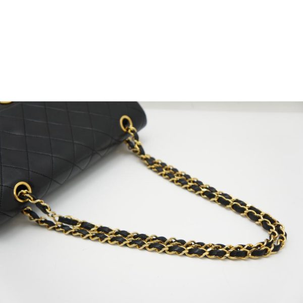 37064 4 Chanel Matelasse Chain Shoulder Bag Black