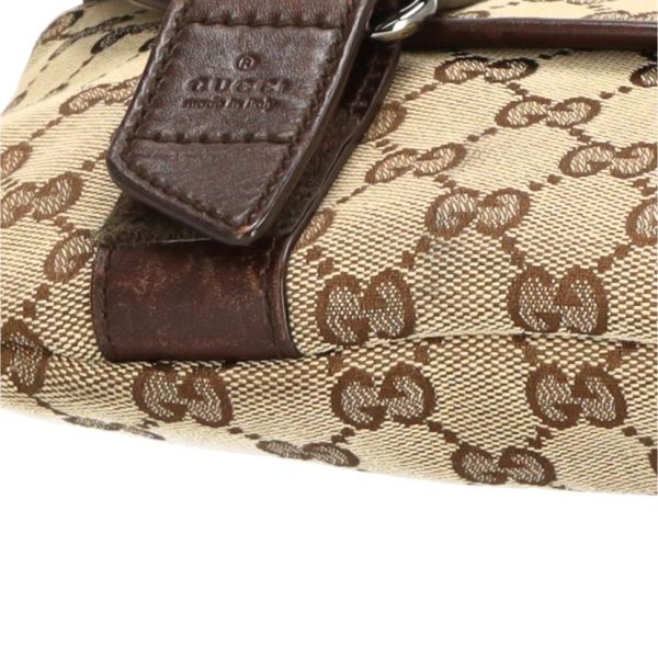 37079 7 Gucci Gg Canvas Waist Bag Biege