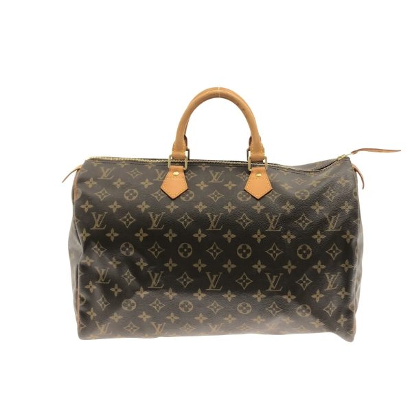 37081301 1 Louis Vuitton Speedy Canvas Monogram Handbag Brown