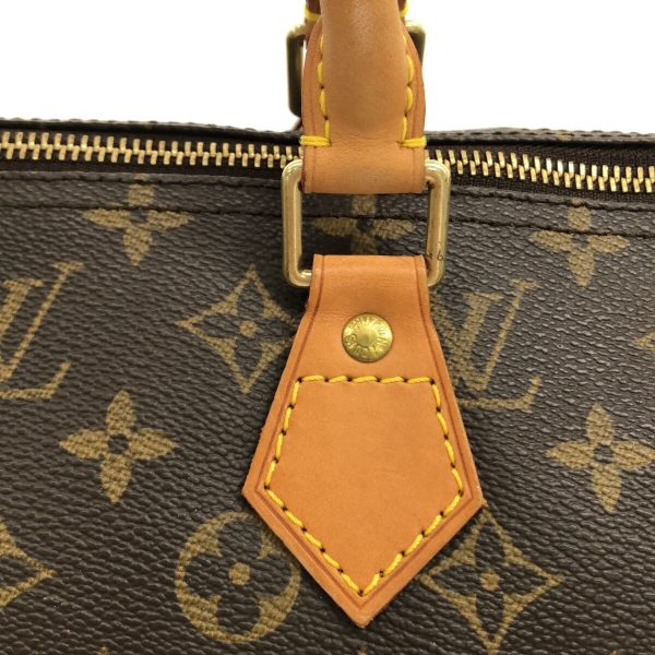 37081301 10 Louis Vuitton Speedy Canvas Monogram Handbag Brown