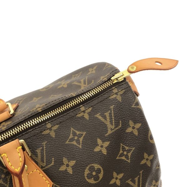 37081301 11 Louis Vuitton Speedy Canvas Monogram Handbag Brown