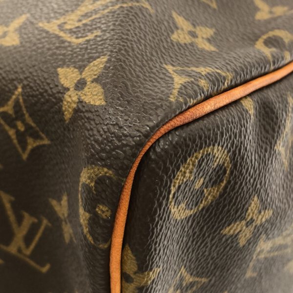 37081301 5 Louis Vuitton Speedy Canvas Monogram Handbag Brown