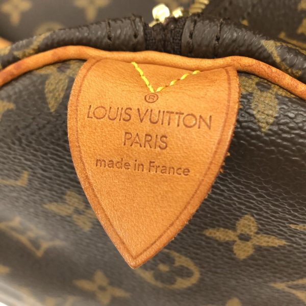 37081301 7 Louis Vuitton Speedy Canvas Monogram Handbag Brown