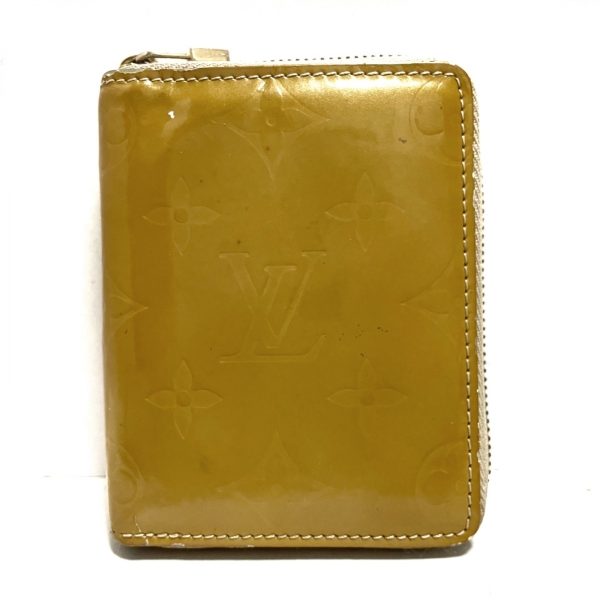 37090746 1 Louis Vuitton Bloom Leather Patent Bifold Wallet Beige