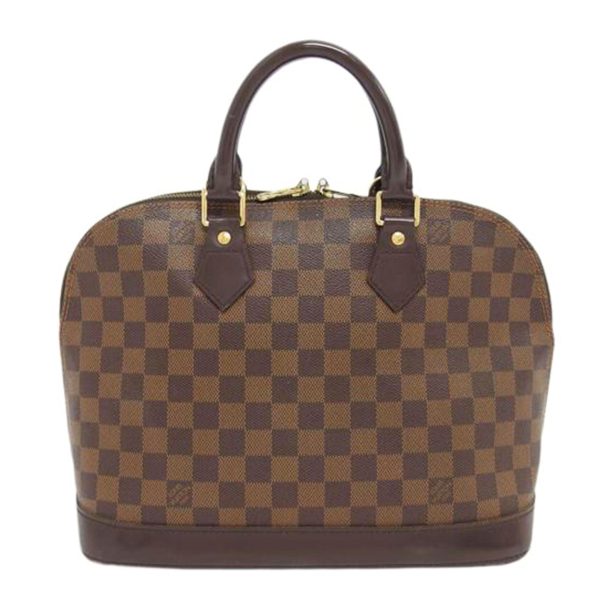 37092 1 Louis Vuitton Alma PM Damier Ebene Handbag Brown