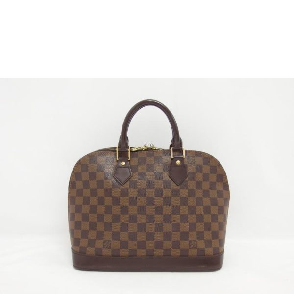 37092 2 Louis Vuitton Alma PM Damier Ebene Handbag Brown