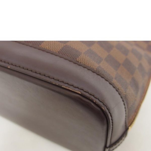 37092 9 Louis Vuitton Alma PM Damier Ebene Handbag Brown