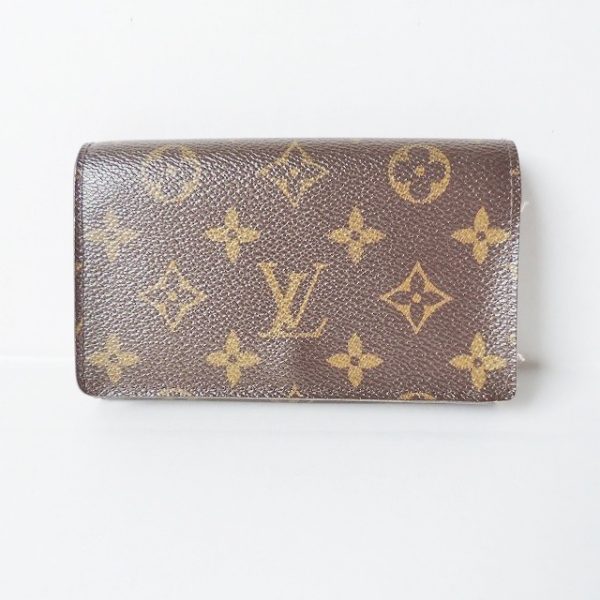 37109056 1 Louis Vuitton Portefeuille Tresor Canvas Monogram Bifold Wallet Brown