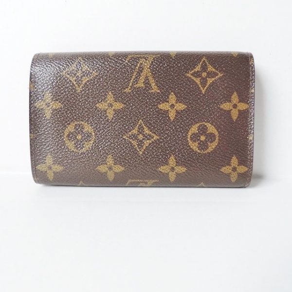 37109056 2 Louis Vuitton Portefeuille Tresor Canvas Monogram Bifold Wallet Brown