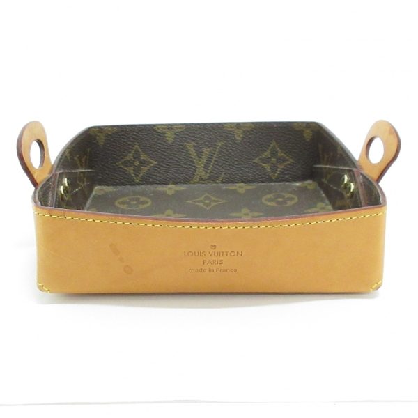 37111795 4 Louis Vuitton Vidopoche Leather x Canvas Accessory Tray Brown