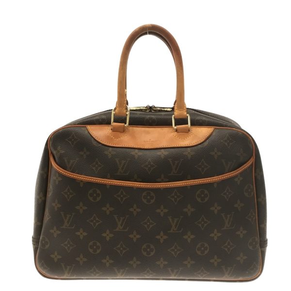 37112971 1 Louis Vuitton Deauville Canvas Monogram Handbag Brown