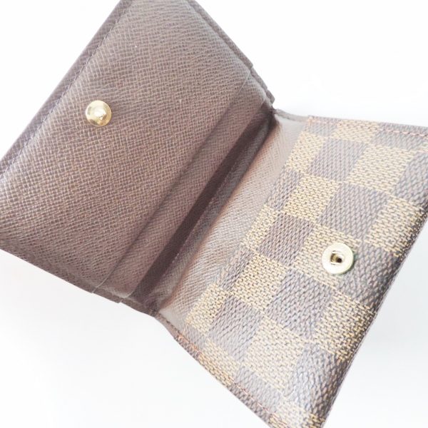 37120599 3 Louis Vuitton Ludlow Canvas Damier Coin Case Brown