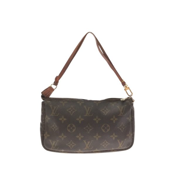 37136503 1 Louis Vuitton Pochette Accessoire Canvas Monogram Handbag Brown