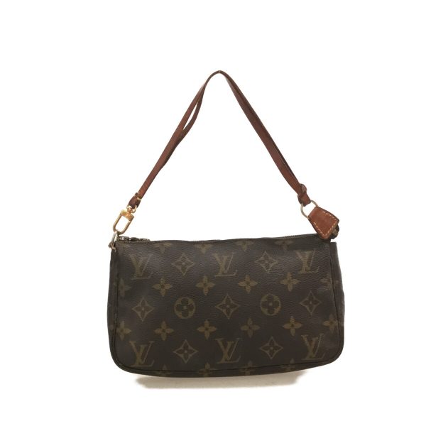 37136503 3 Louis Vuitton Pochette Accessoire Canvas Monogram Handbag Brown