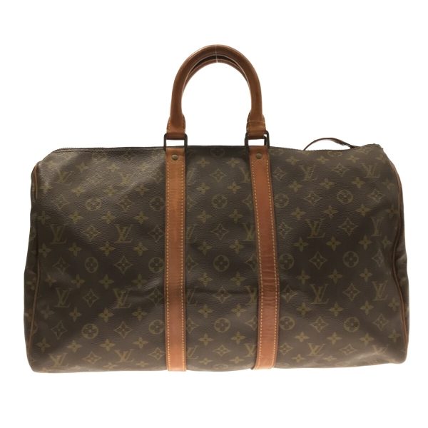 37137864 1 Louis Vuitton Keepall Canvas Monogram Boston Bag Brown