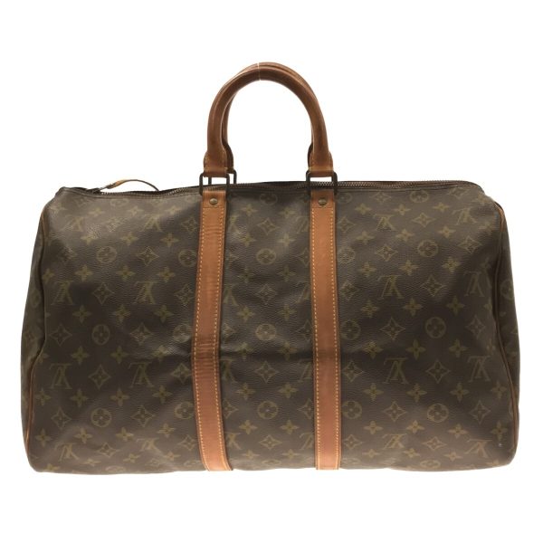 37137864 3 Louis Vuitton Keepall Canvas Monogram Boston Bag Brown