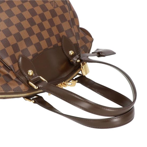 37147 3 Louis Vuitton Verona Damier Handbag Ebene Brown