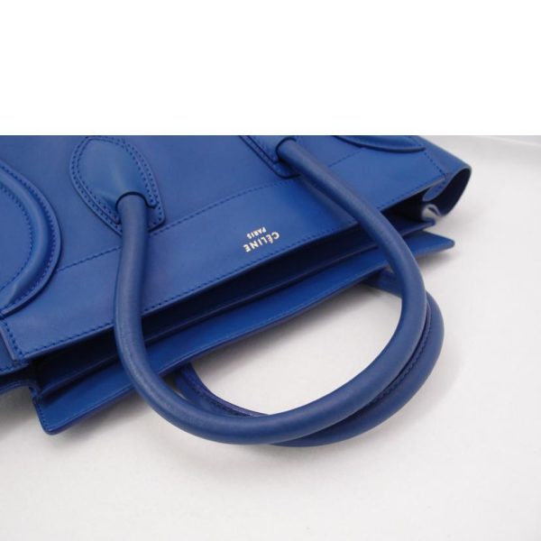 37154 4 Celine Shopper Bag Luggage Mini Blue