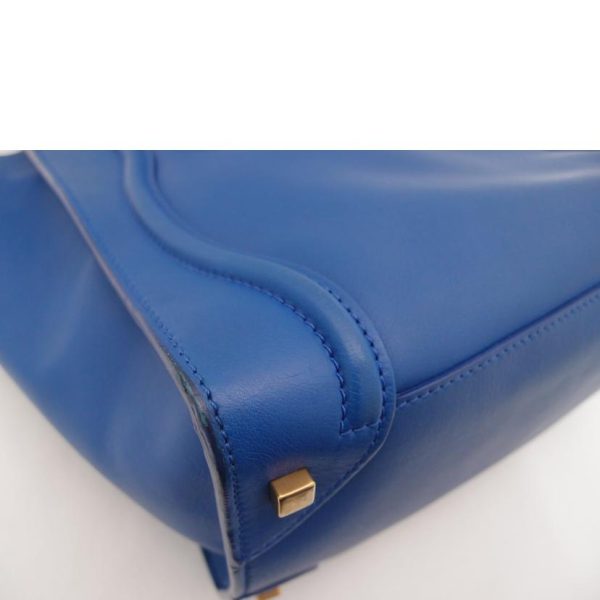 37154 8 Celine Shopper Bag Luggage Mini Blue