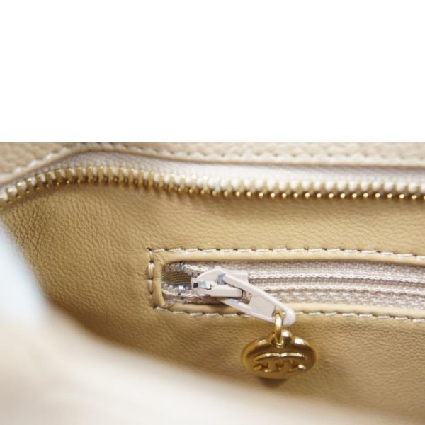 37156 7 CHANEL Reprint Tote Caviar Skin Beige