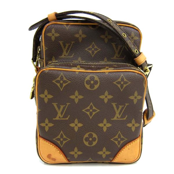 37160 1 Louis Vuitton Amazon Monogram Shoulder Bag Brown