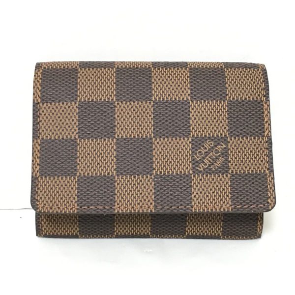 37172794 1 Louis Vuitton Anvelope Damier Canvas Card Case Ebene