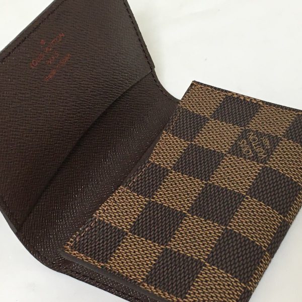 37172794 3 Louis Vuitton Anvelope Damier Canvas Card Case Ebene