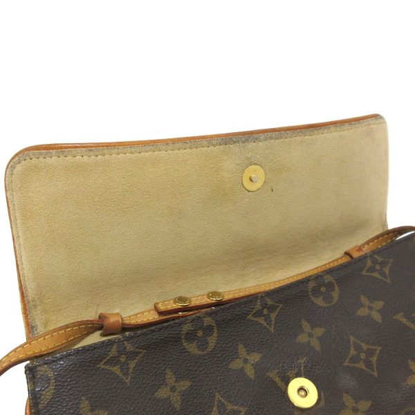 37173090 11 Louis Vuitton Pochette Twin Monogram Canvas Shoulder Bag Brown