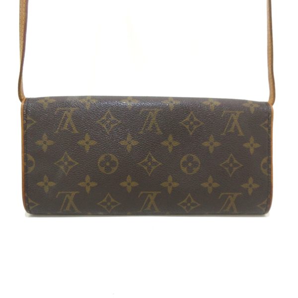 37173090 3 Louis Vuitton Pochette Twin Monogram Canvas Shoulder Bag Brown